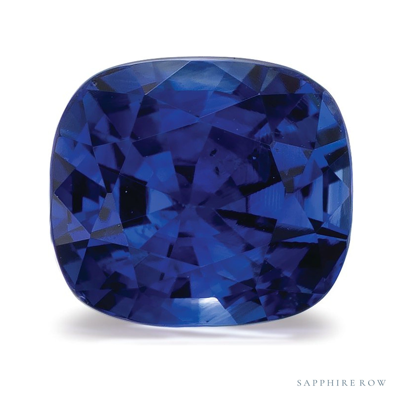 2.63 ct natural blue sapphire from Sri Lanka, antique cushion cut | Sapphire Row · cut4