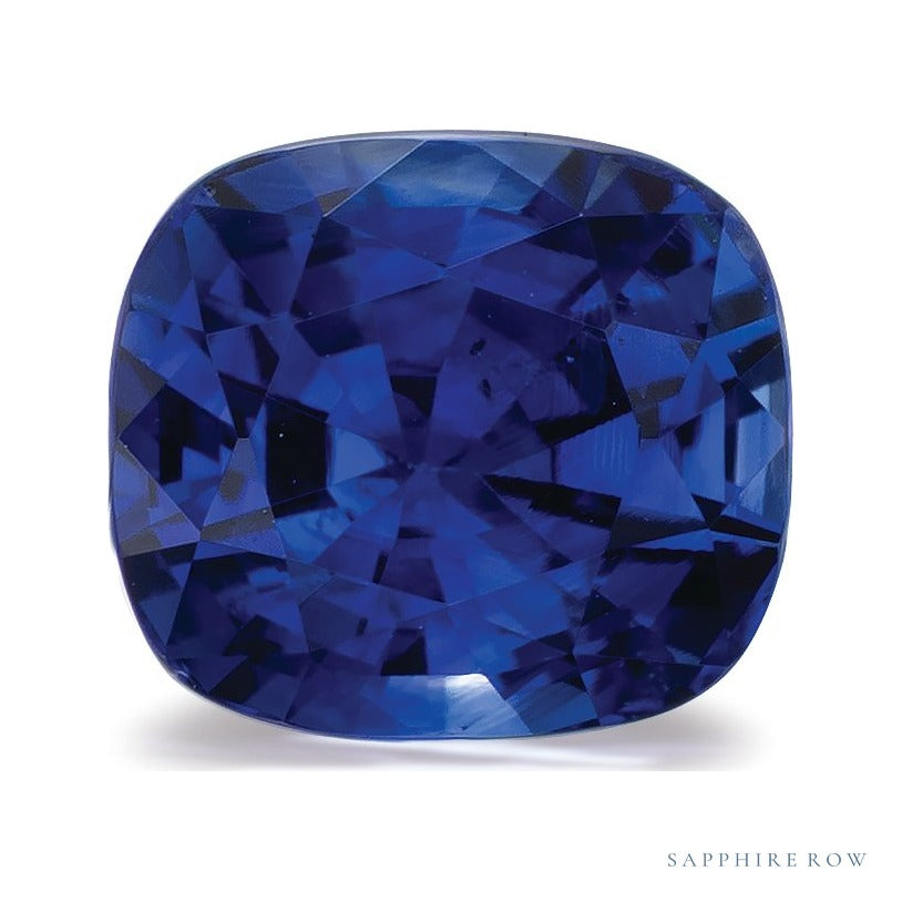2.63 ct natural blue sapphire from Sri Lanka, antique cushion cut | Sapphire Row · cut6
