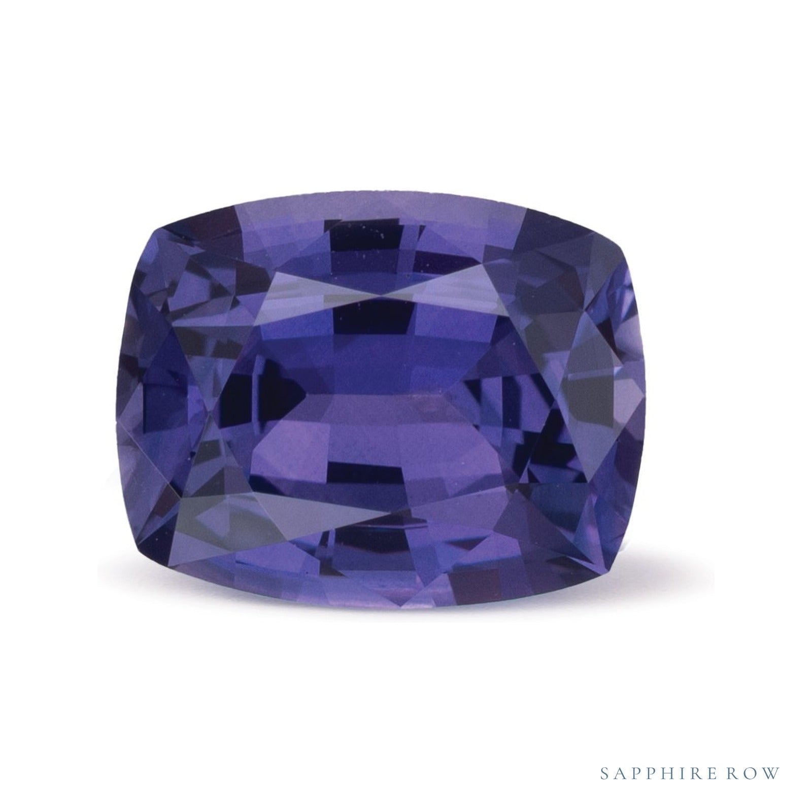 2.63 ct natural purple sapphire from Madagascar, antique cushion cut | Sapphire Row · cut4