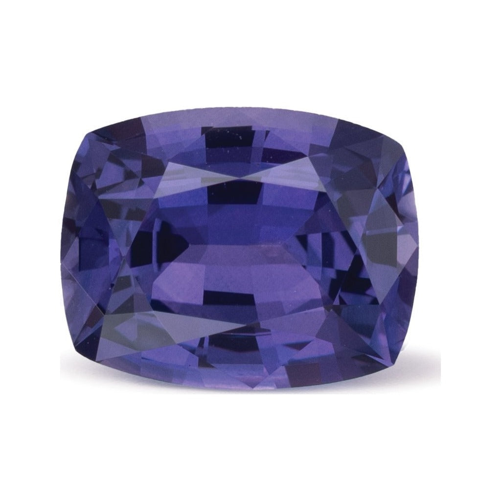 2.63 ct natural purple sapphire from Madagascar, antique cushion cut | Sapphire Row · cut7