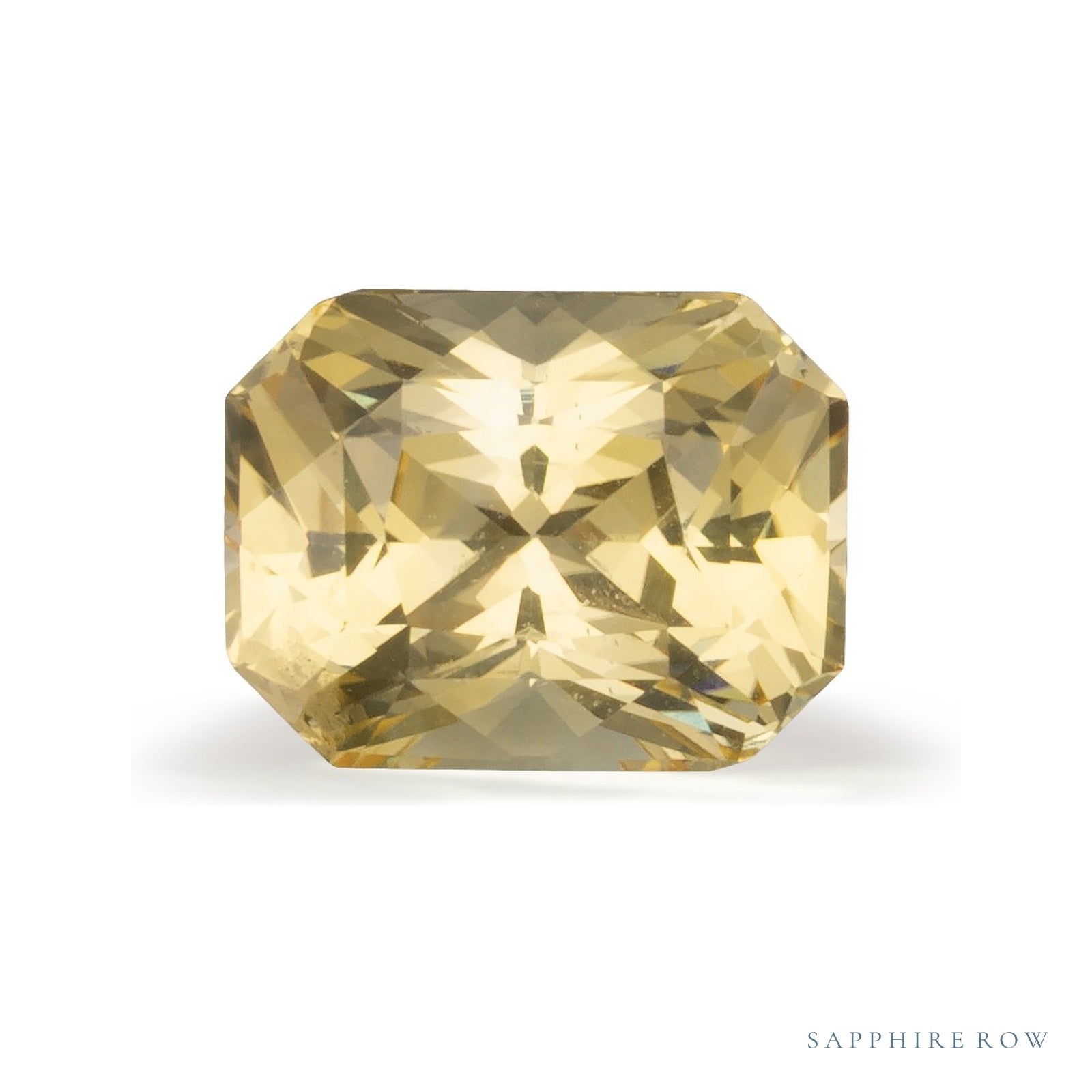 2.63 ct natural yellow sapphire from Sri Lanka, radiant cut | Sapphire Row · cut4