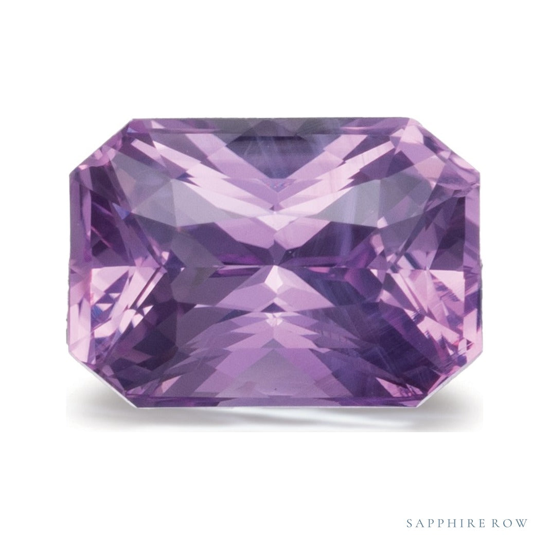 2.63 ct natural pink sapphire from Madagascar, radiant cut | Sapphire Row · cut7