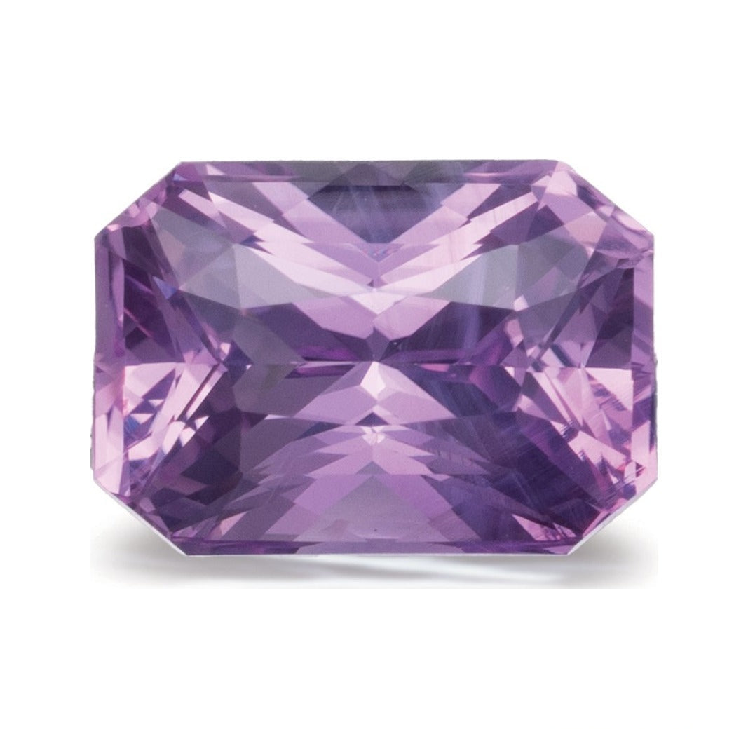 2.63 ct natural pink sapphire from Madagascar, radiant cut | Sapphire Row · cut7
