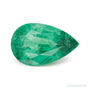 2.61 ct natural green emerald from Zambia, pear cut | Sapphire Row · cut7