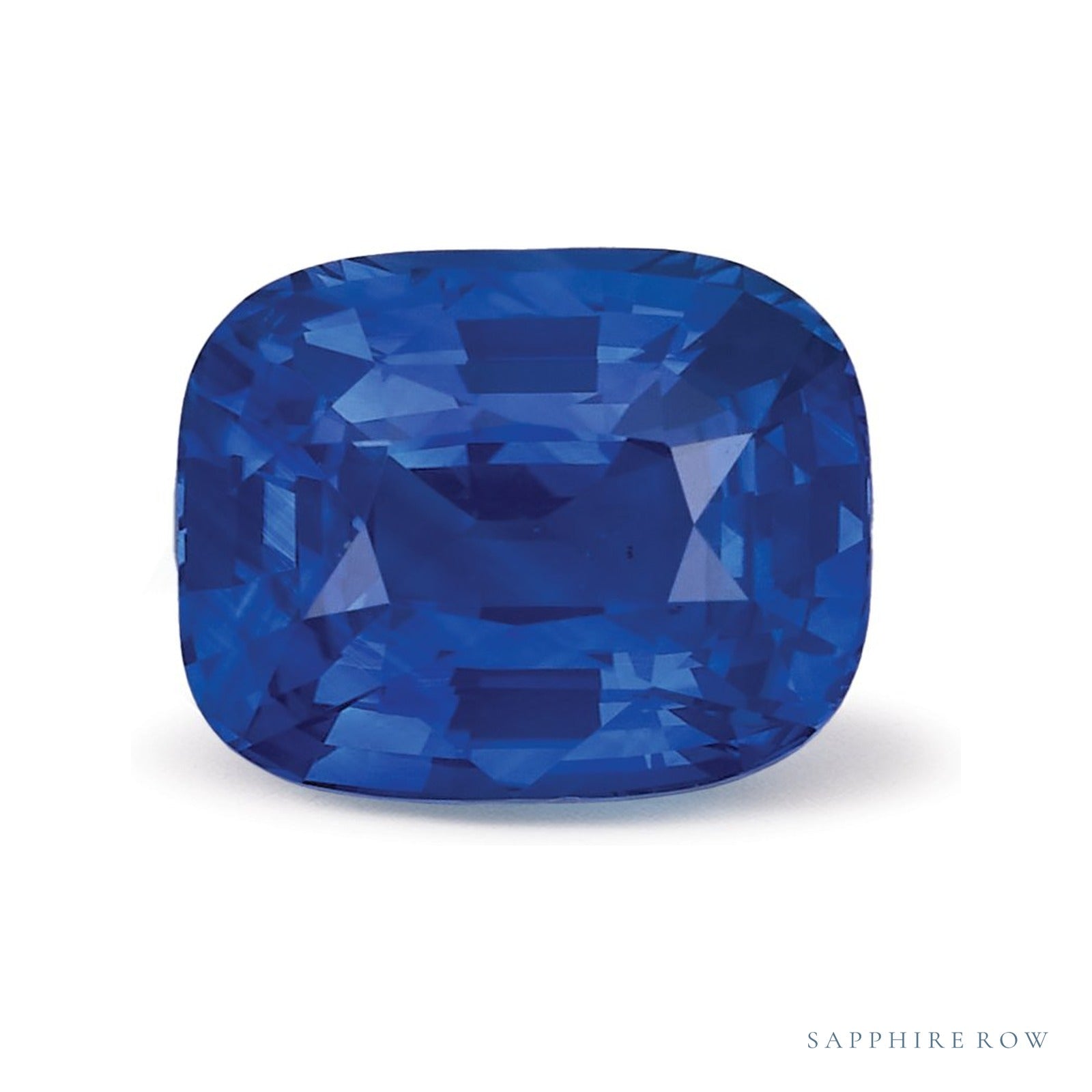 2.59 ct natural blue sapphire from Sri Lanka, antique cushion cut | Sapphire Row · cut4