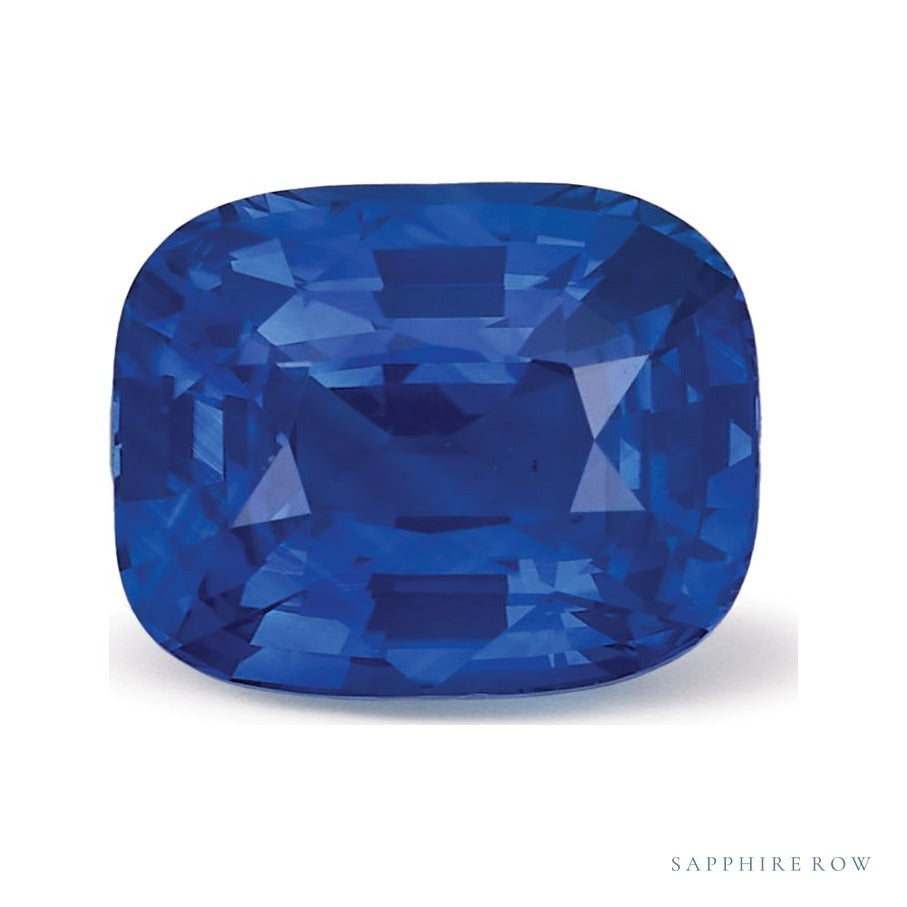 2.59 ct natural blue sapphire from Sri Lanka, antique cushion cut | Sapphire Row · cut6