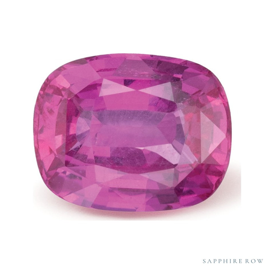 2.58 ct natural pink sapphire from Sri Lanka, antique cushion cut | Sapphire Row · cut7