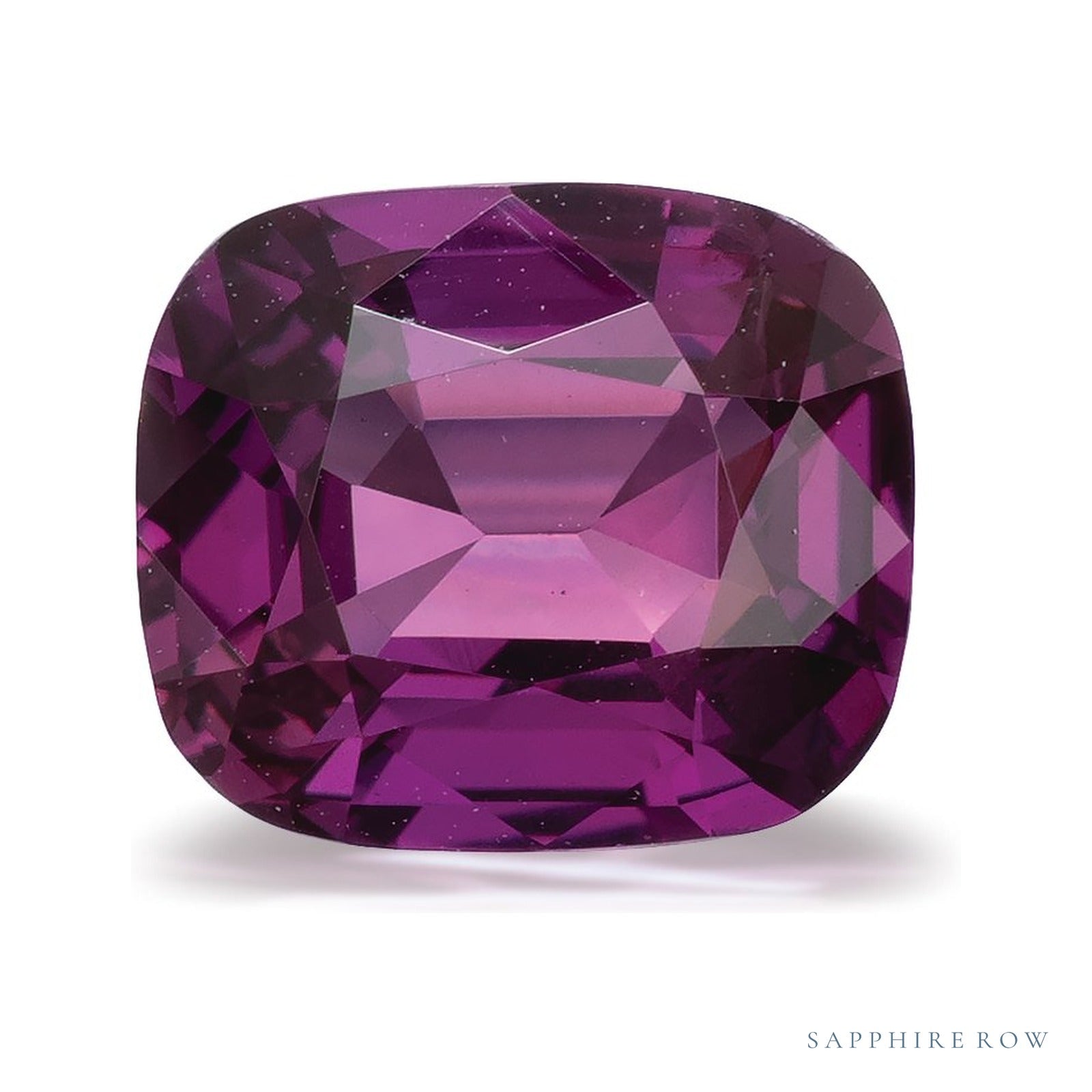 2.57 ct natural purple sapphire from Madagascar, antique cushion cut | Sapphire Row · cut4