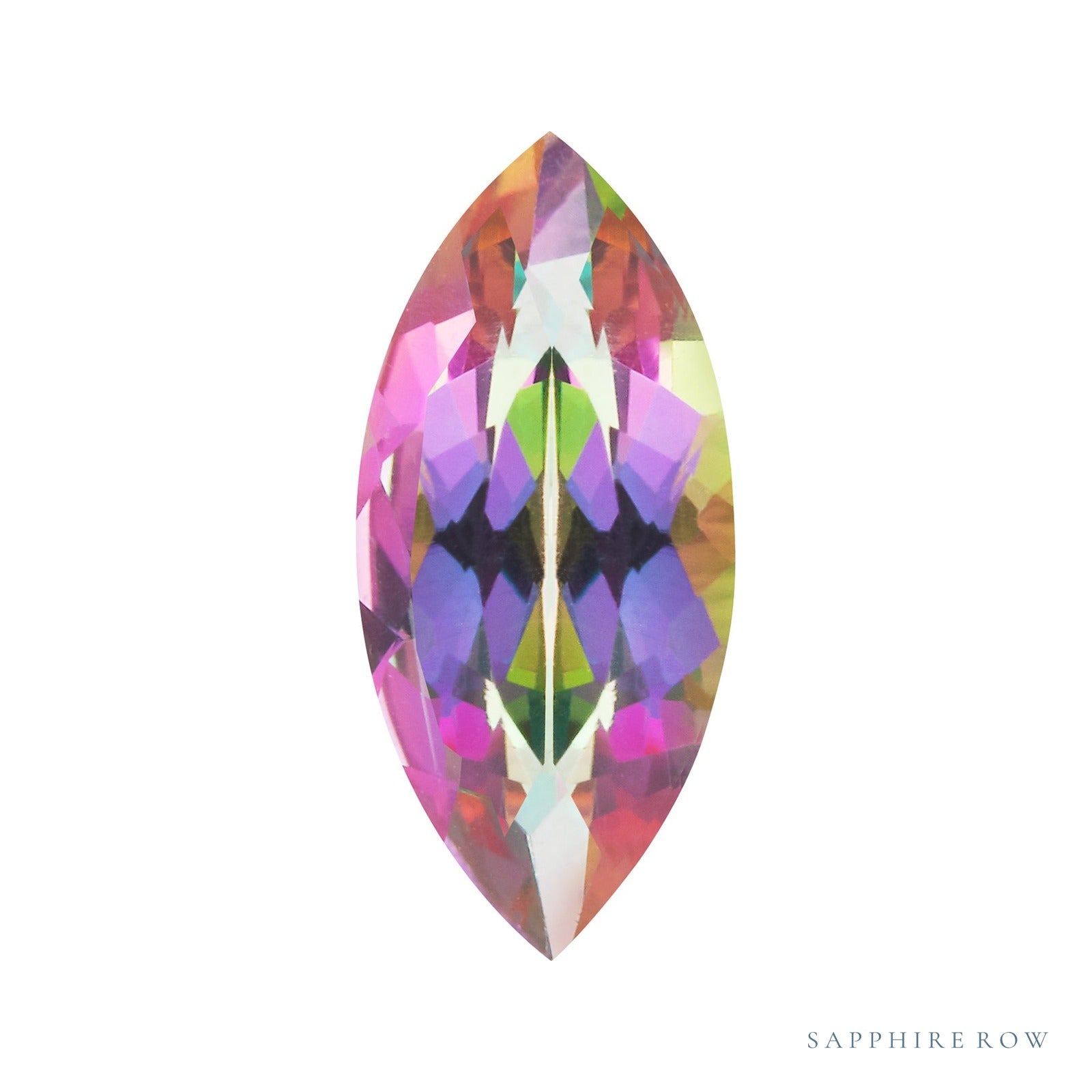 8x4 mm natural green mystic topaz, marquise cut | Sapphire Row · cut7
