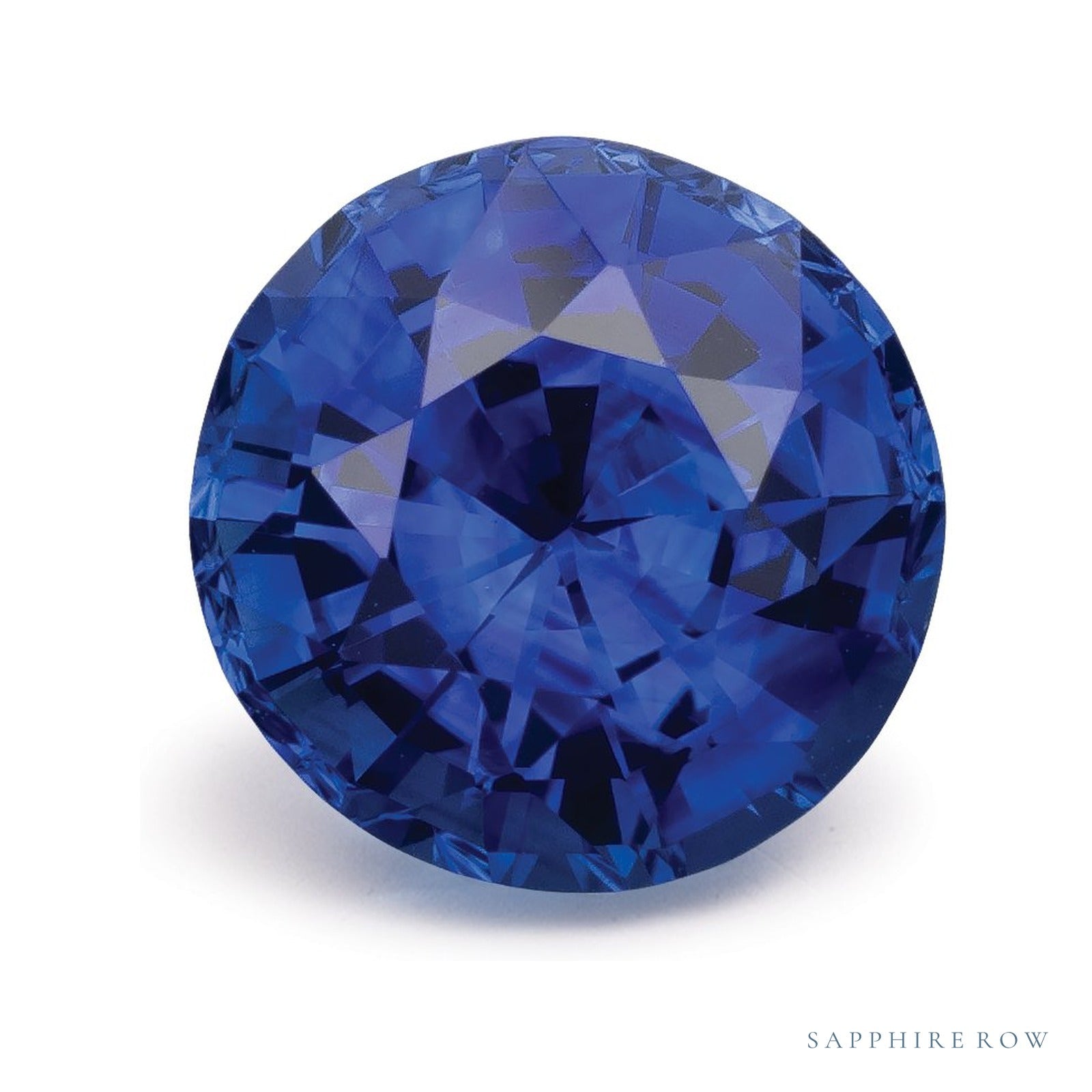2.56 ct natural blue sapphire from Sri Lanka, round cut | Sapphire Row · cut4
