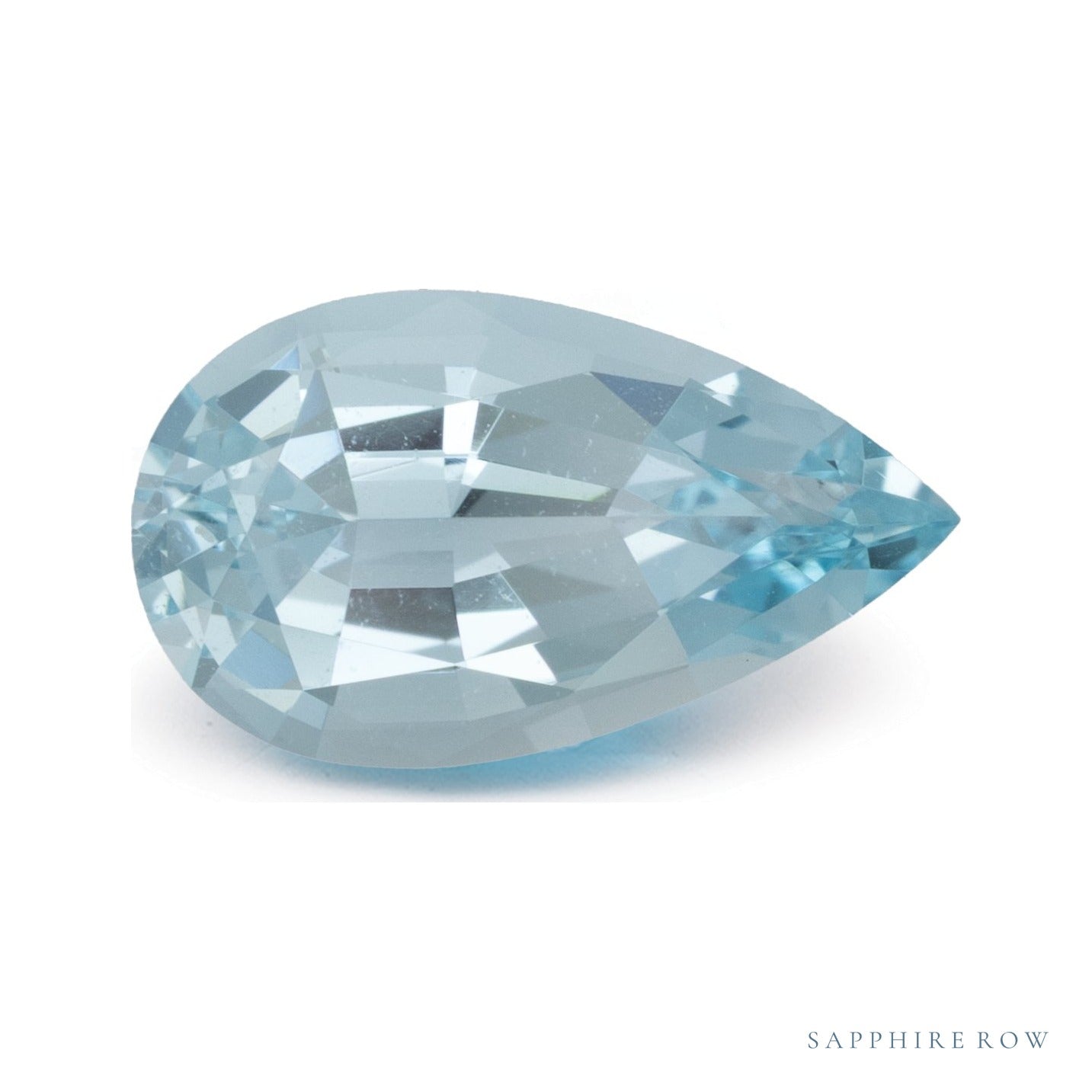 2.55 ct natural blue aquamarine from Madagascar, pear cut | Sapphire Row · cut4 · cut5