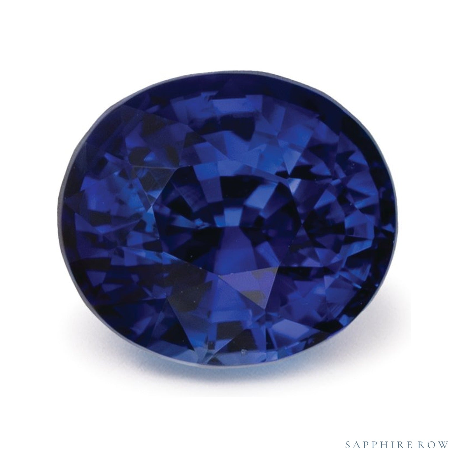 2.55 ct natural blue sapphire from Sri Lanka, oval cut | Sapphire Row · cut4