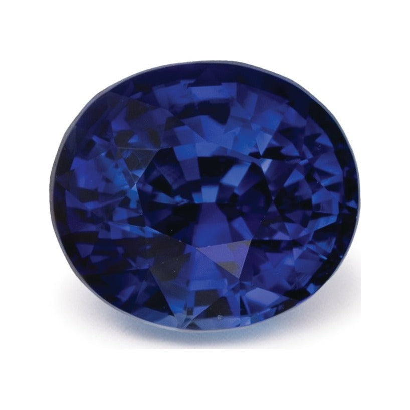 2.54 ct natural blue sapphire from Sri Lanka, oval cut | Sapphire Row · cut7