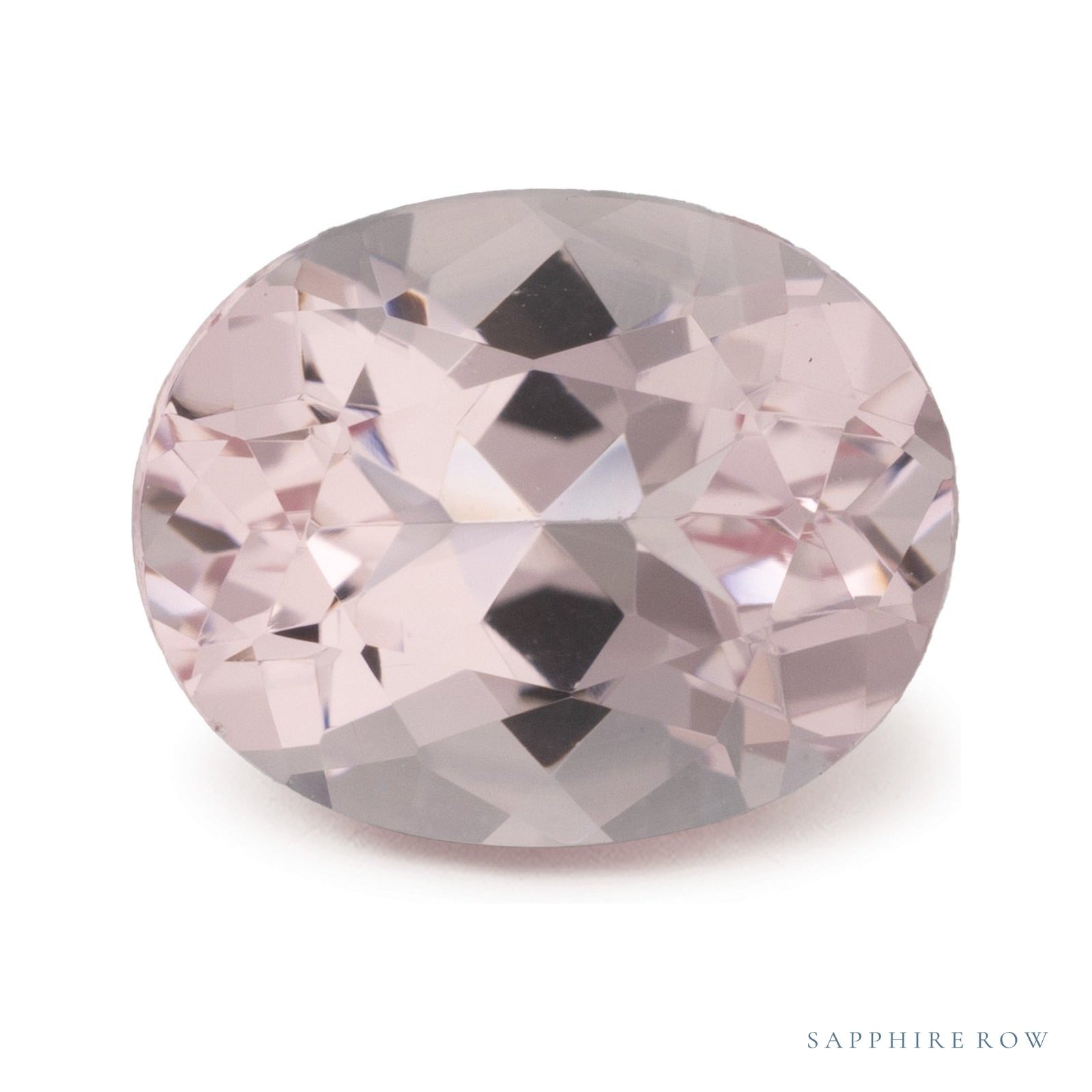2.55 ct natural pink morganite from Mozambique, oval cut | Sapphire Row · cut4