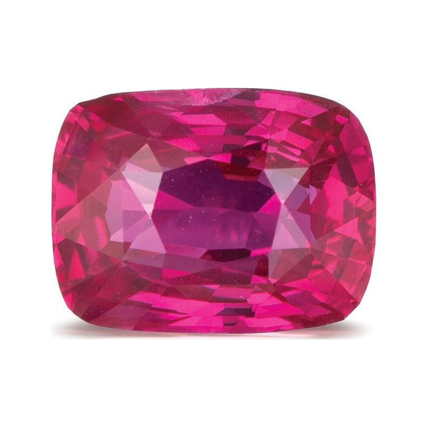 2.55 ct natural red ruby from Mozambique, antique cushion cut | Sapphire Row · cut7