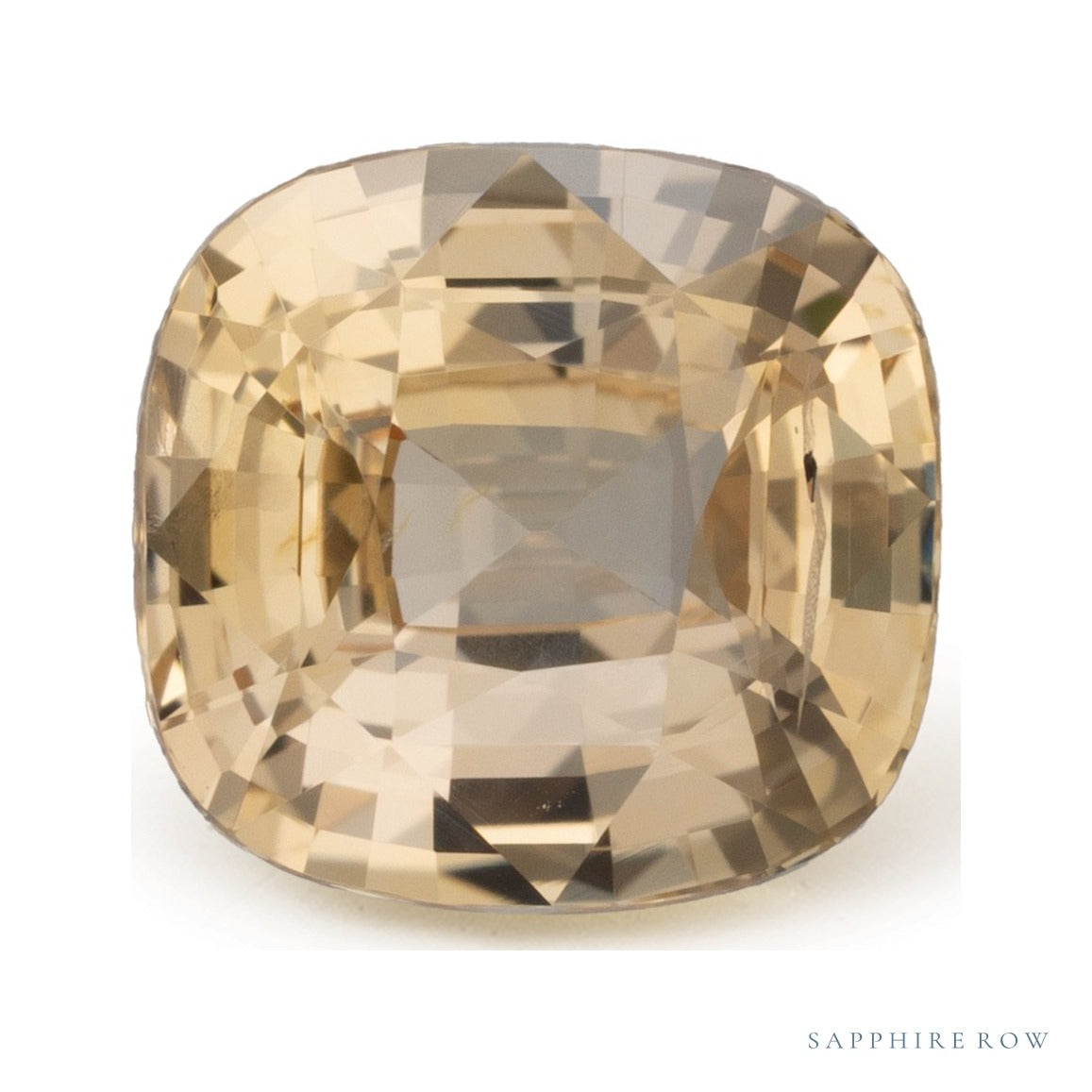 2.55 ct natural yellow sapphire from Sri Lanka, cushion cut | Sapphire Row · cut6