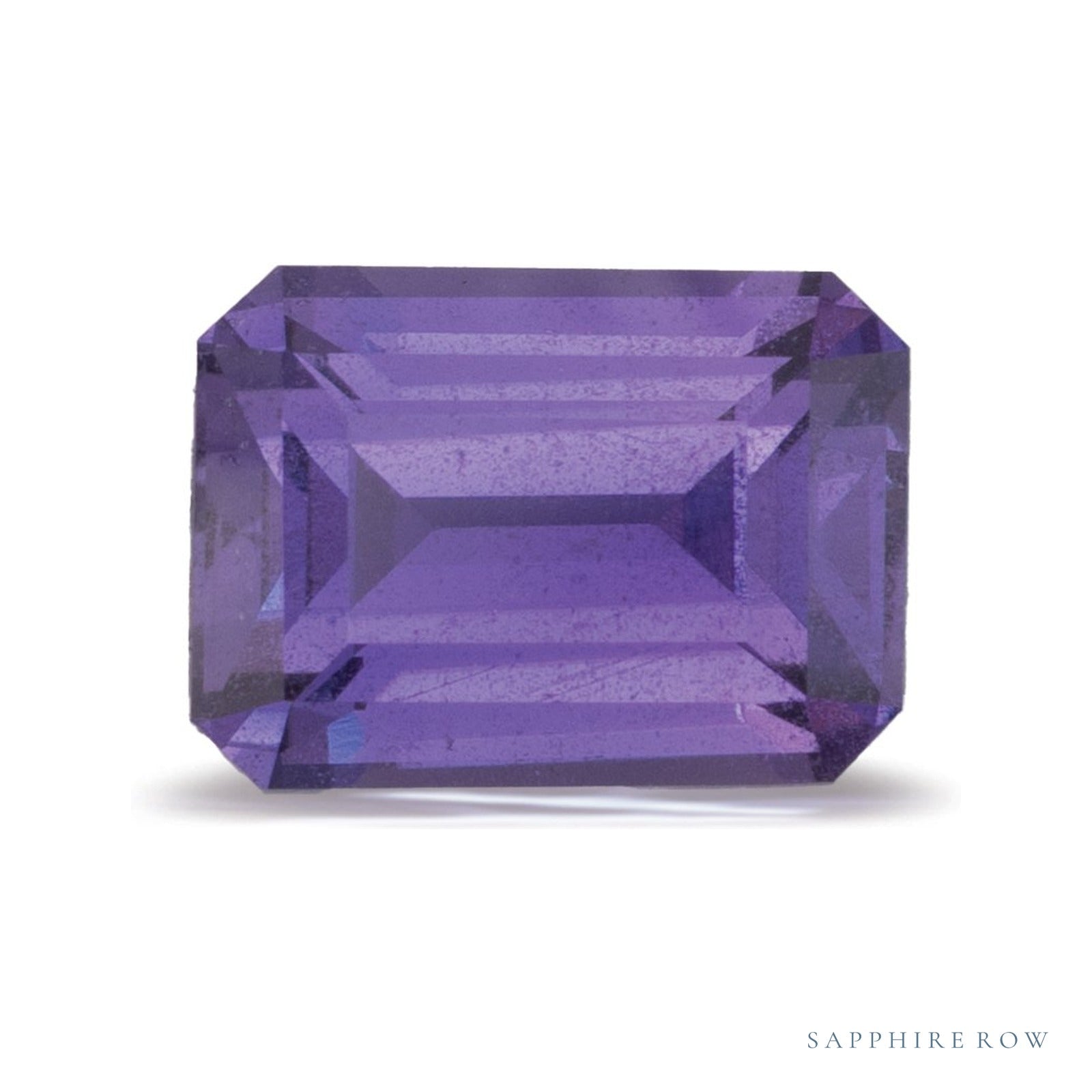 2.54 ct natural purple sapphire from Sri Lanka, emerald cut | Sapphire Row · cut4