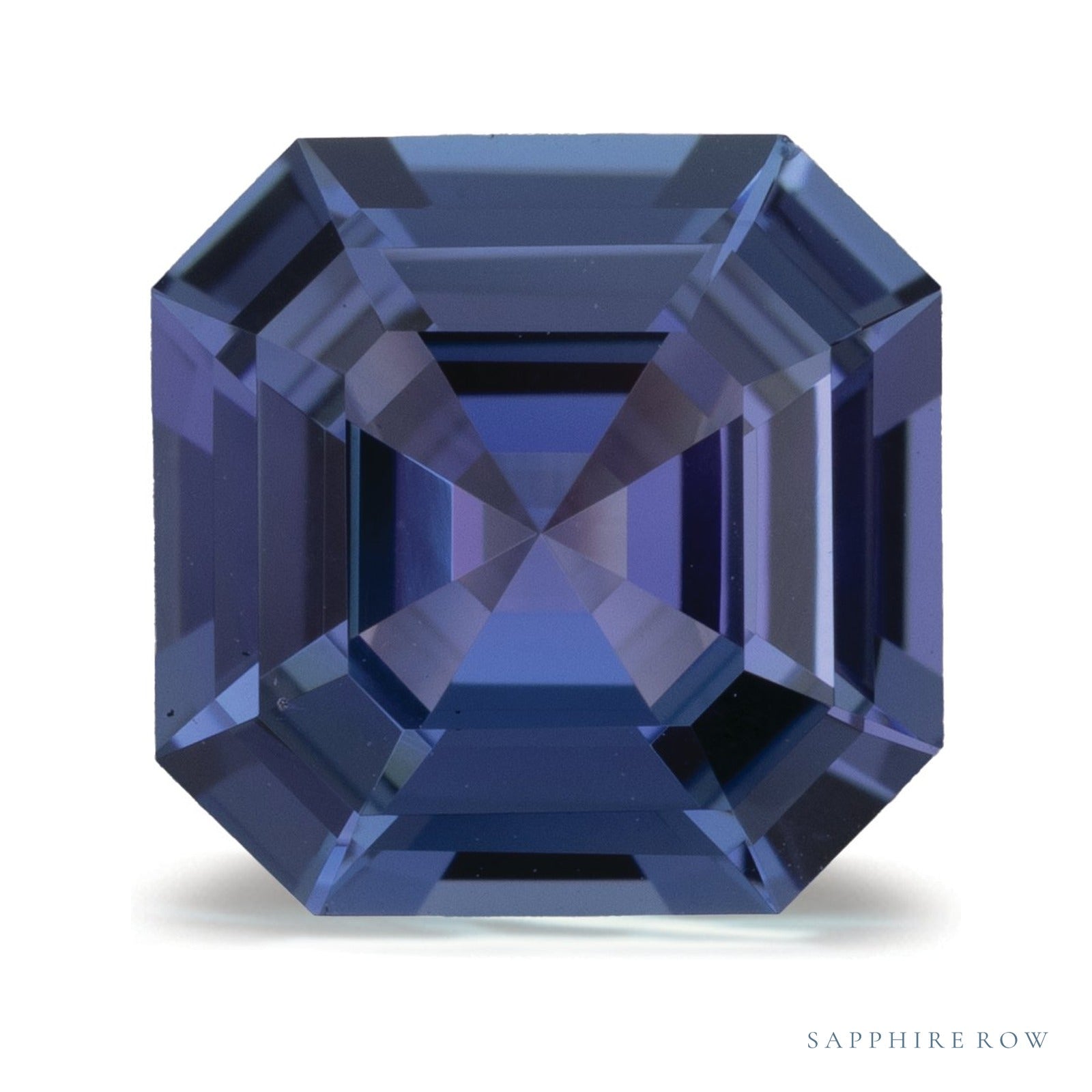 2.53 ct natural blue tanzanite from Tanzania, asscher cut | Sapphire Row · cut4