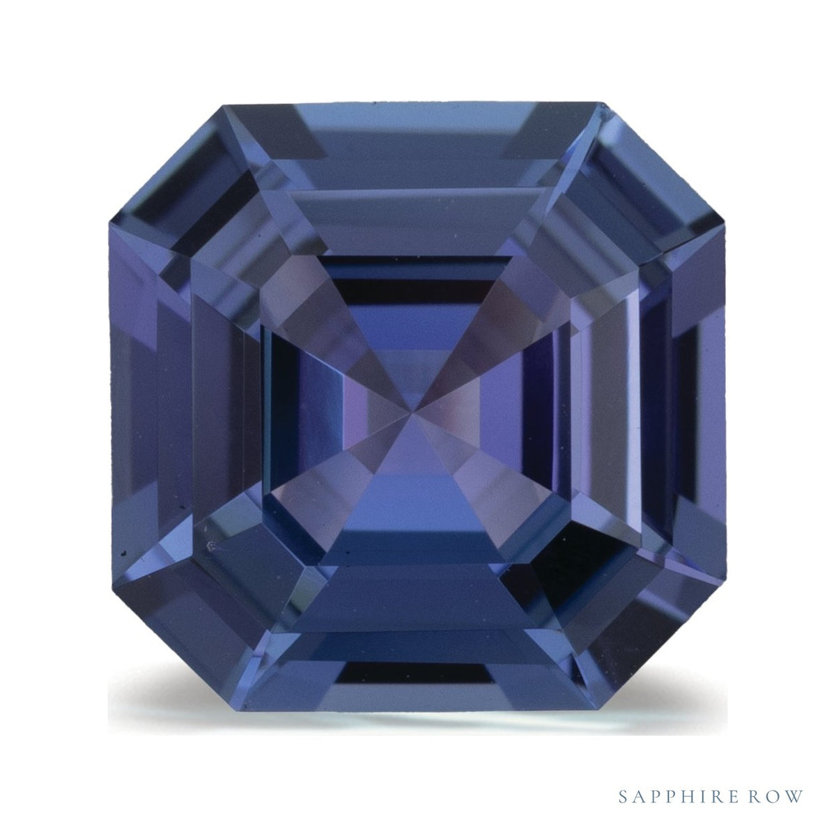 2.53 ct natural blue tanzanite from Tanzania, asscher cut | Sapphire Row · cut7