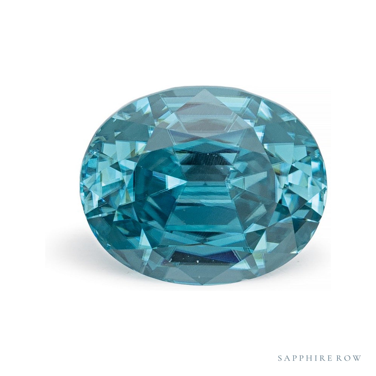 2.51 ct natural blue zircon from Cambodia, oval cut | Sapphire Row · cut4