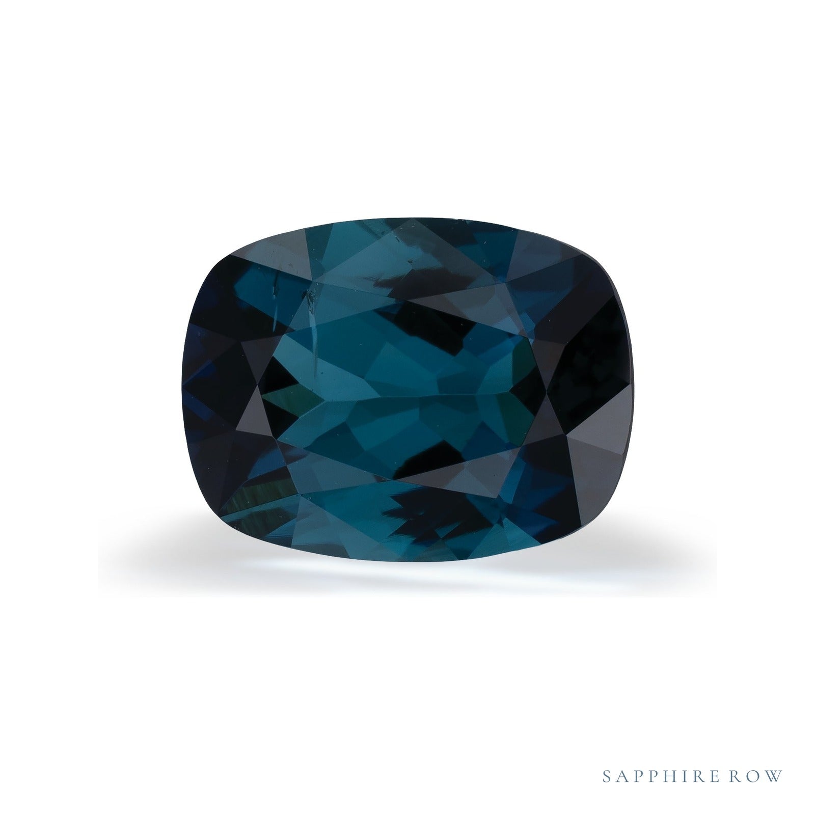 2.48 ct natural indicolite tourmaline from Namibia, antique cushion cut | Sapphire Row · cut4