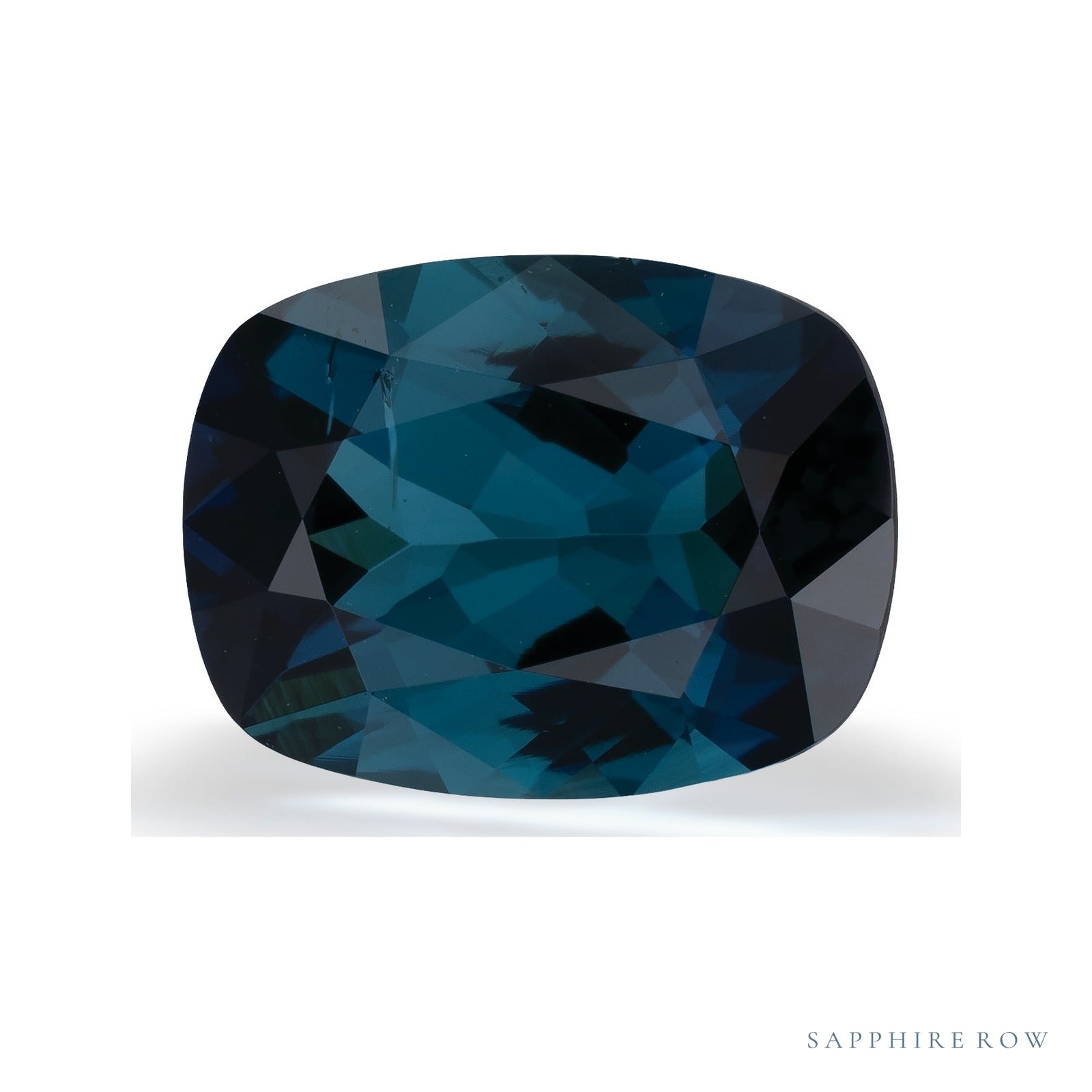 2.48 ct natural indicolite tourmaline from Namibia, antique cushion cut | Sapphire Row · cut7