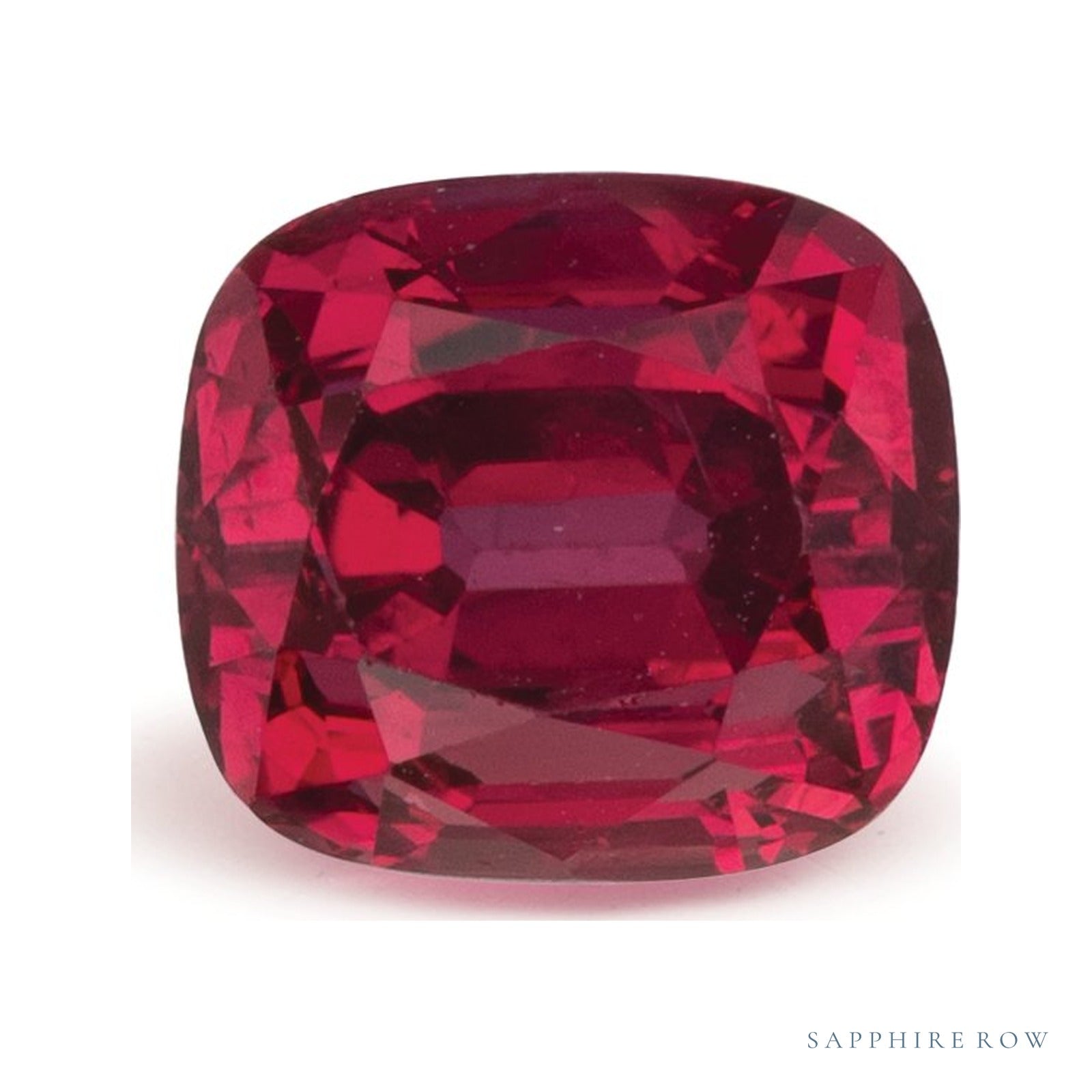 2.47 ct natural red ruby from Mozambique, cushion cut | Sapphire Row · cut4