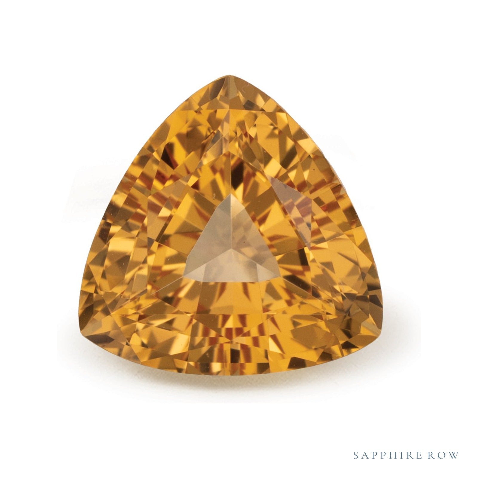2.46 ct natural golden topaz from Brazil, trillion cut | Sapphire Row · cut4