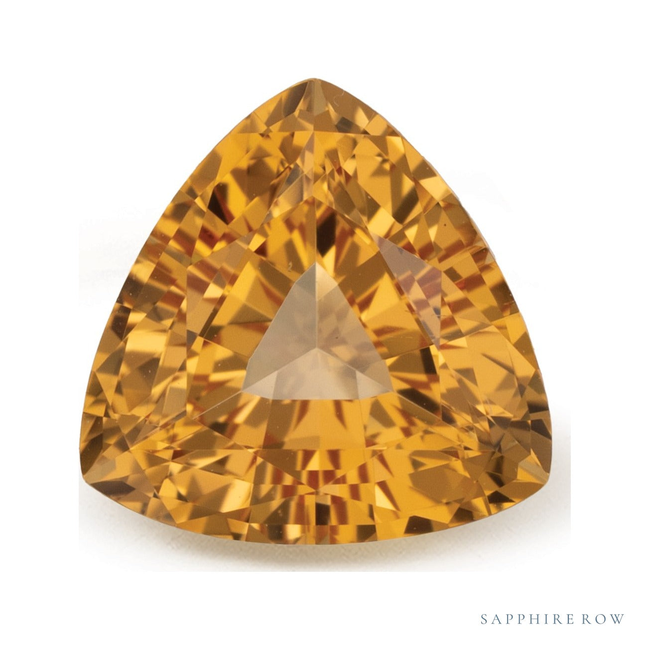 2.46 ct natural golden topaz from Brazil, trillion cut | Sapphire Row · cut7