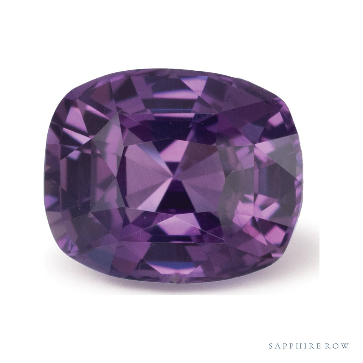 2.45 ct natural purple sapphire from Sri Lanka, antique cushion cut | Sapphire Row · cut6