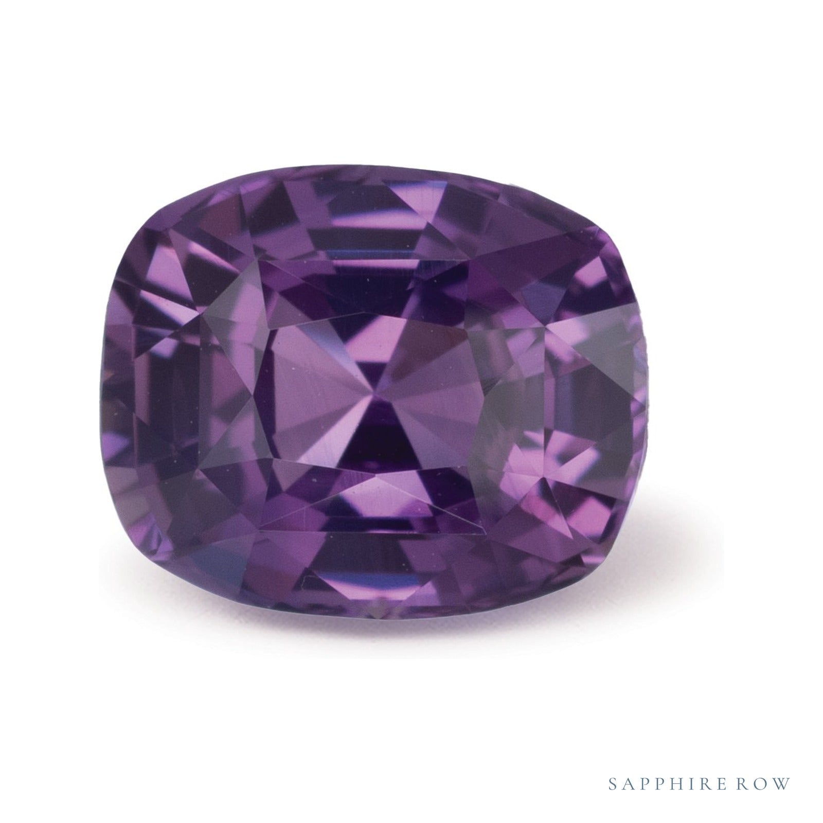 2.45 ct natural purple sapphire from Sri Lanka, antique cushion cut | Sapphire Row · cut4