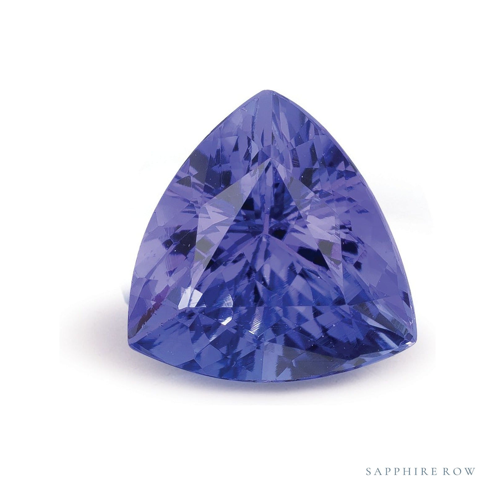 2.44 ct natural blue tanzanite from Tanzania, trillion cut | Sapphire Row · cut4