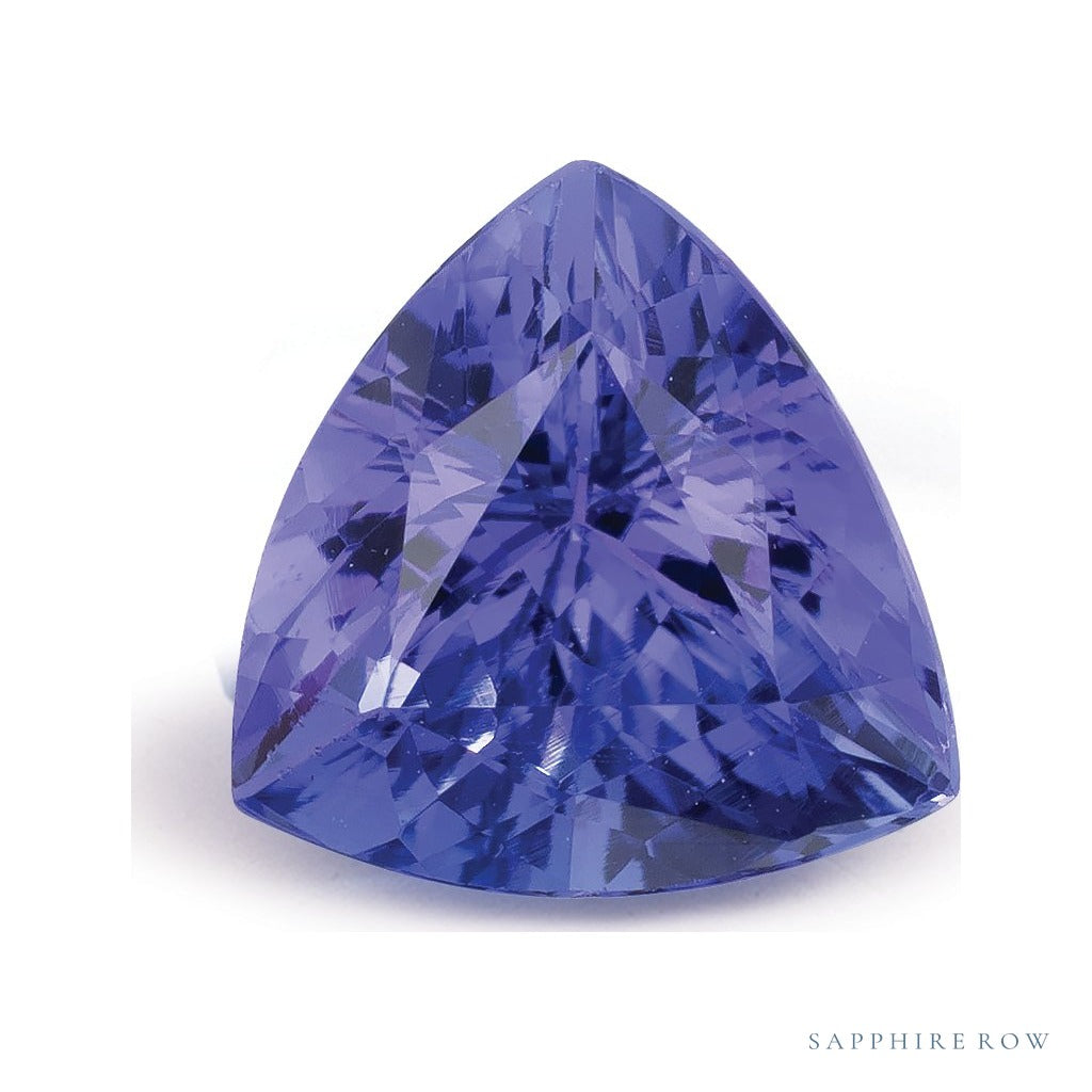 2.44 ct natural blue tanzanite from Tanzania, trillion cut | Sapphire Row · cut7
