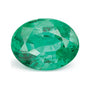 2.44 ct natural green emerald from Zambia, oval cut | Sapphire Row · cut7