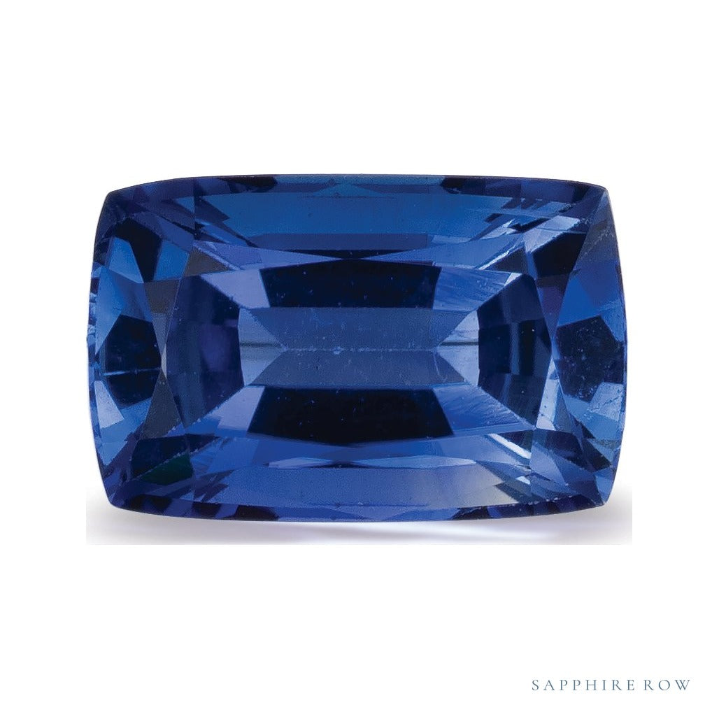 2.43 ct natural blue sapphire from Sri Lanka, antique cushion cut | Sapphire Row · cut6