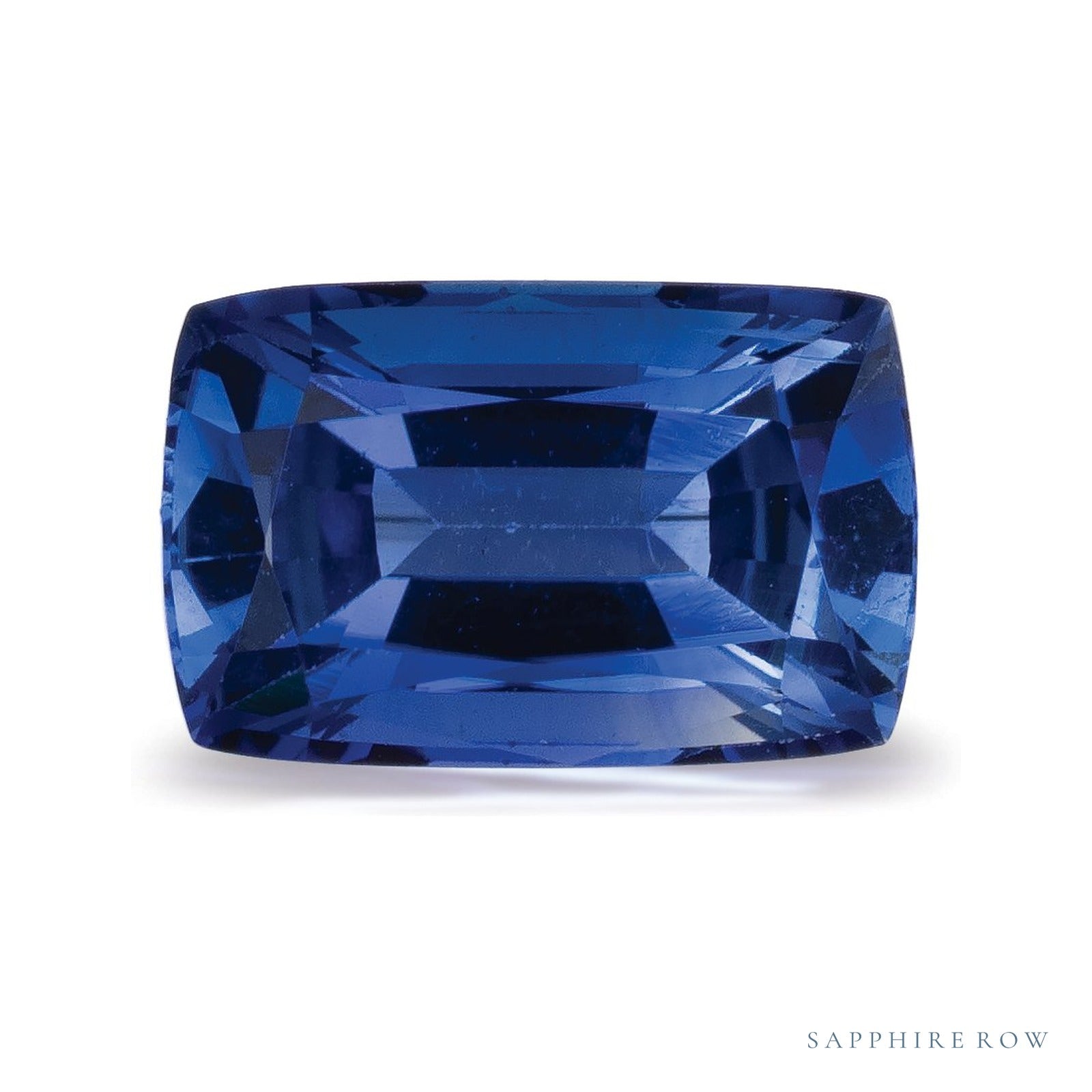 2.43 ct natural blue sapphire from Sri Lanka, antique cushion cut | Sapphire Row · cut4