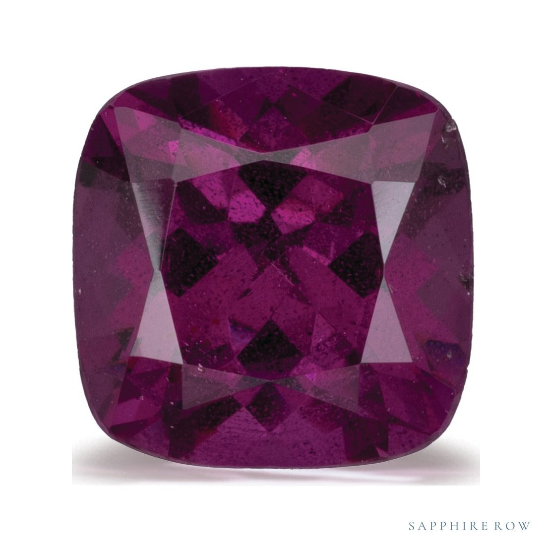 2.43 ct natural purple garnet from Mozambique, cushion cut | Sapphire Row · cut6