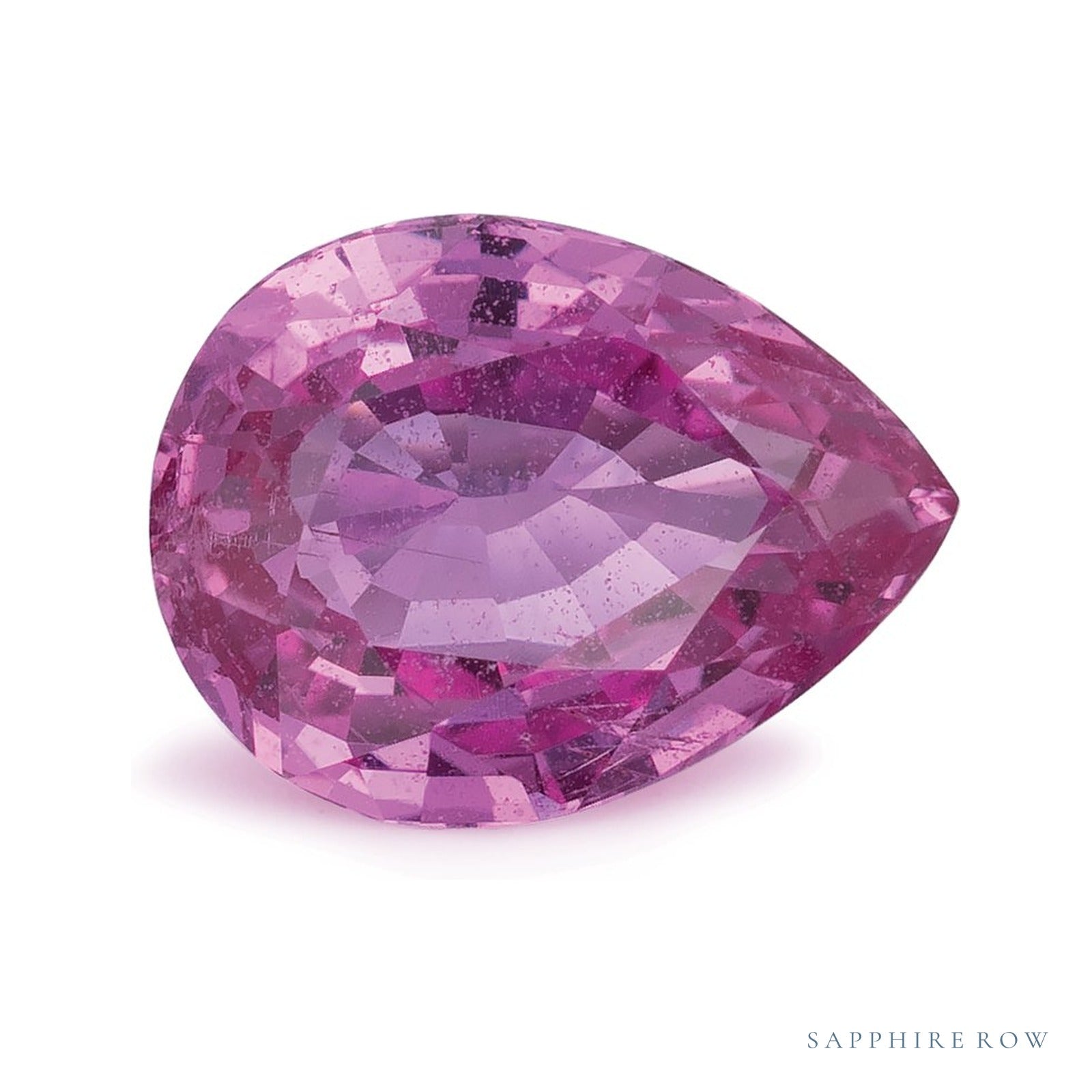 2.41 ct natural pink sapphire from Madagascar, pear cut | Sapphire Row · cut4