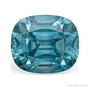 2.41 ct natural blue zircon from Cambodia, antique cushion cut | Sapphire Row · cut7