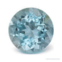 2.40 ct natural blue aquamarine from Mozambique, round cut | Sapphire Row · cut7