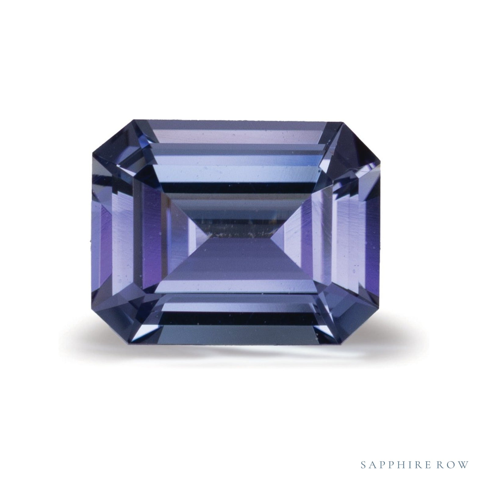 2.40 ct natural blue tanzanite from Tanzania, emerald cut | Sapphire Row · cut4