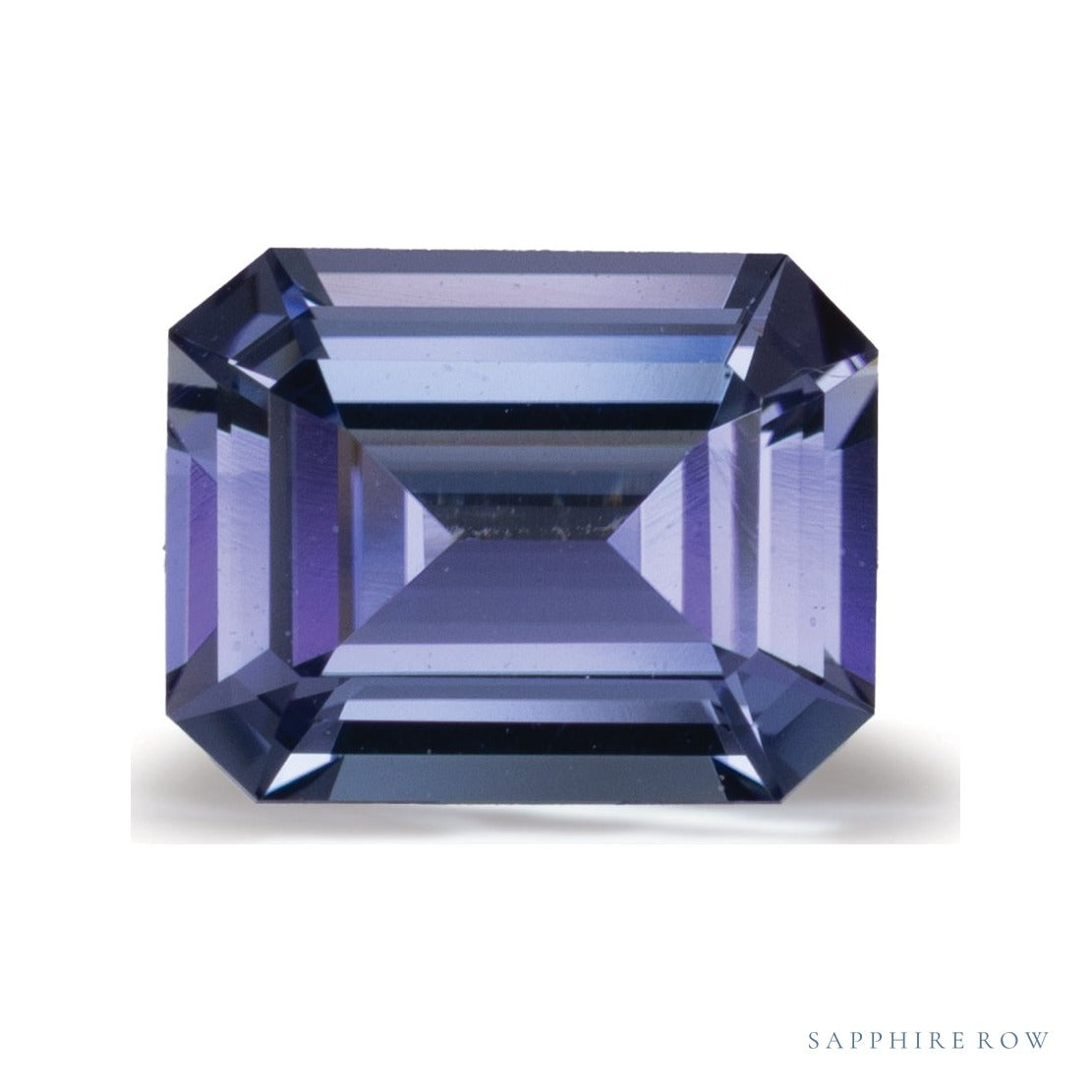 2.40 ct natural blue tanzanite from Tanzania, emerald cut | Sapphire Row · cut7