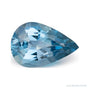 2.37 ct natural blue aquamarine from Mozambique, pear cut | Sapphire Row · cut7
