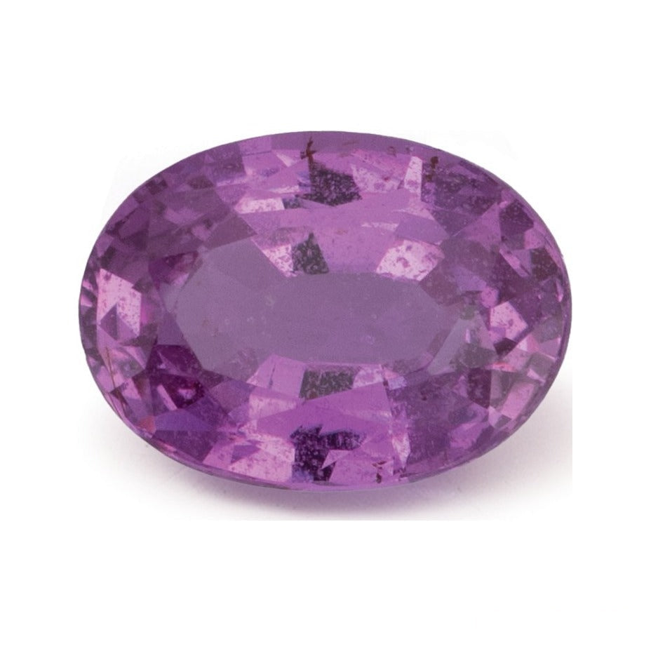 2.37 ct natural pink sapphire from Mozambique, oval cut | Sapphire Row · cut7