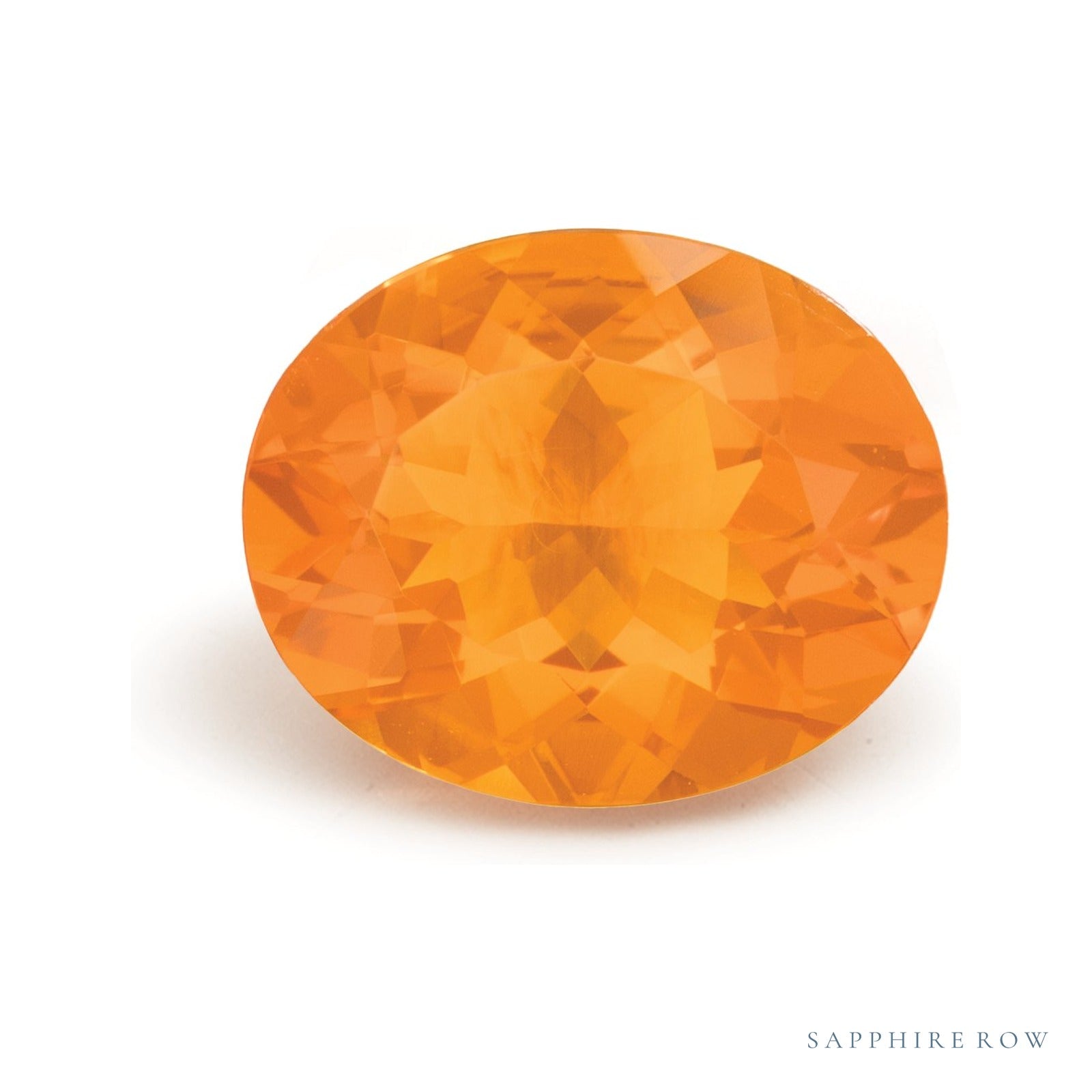 2.35 ct natural red opal from Mexico, oval cut | Sapphire Row · cut4