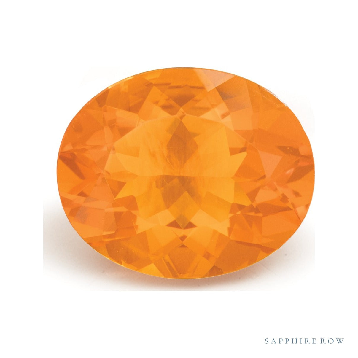 2.35 ct natural red opal from Mexico, oval cut | Sapphire Row · cut7