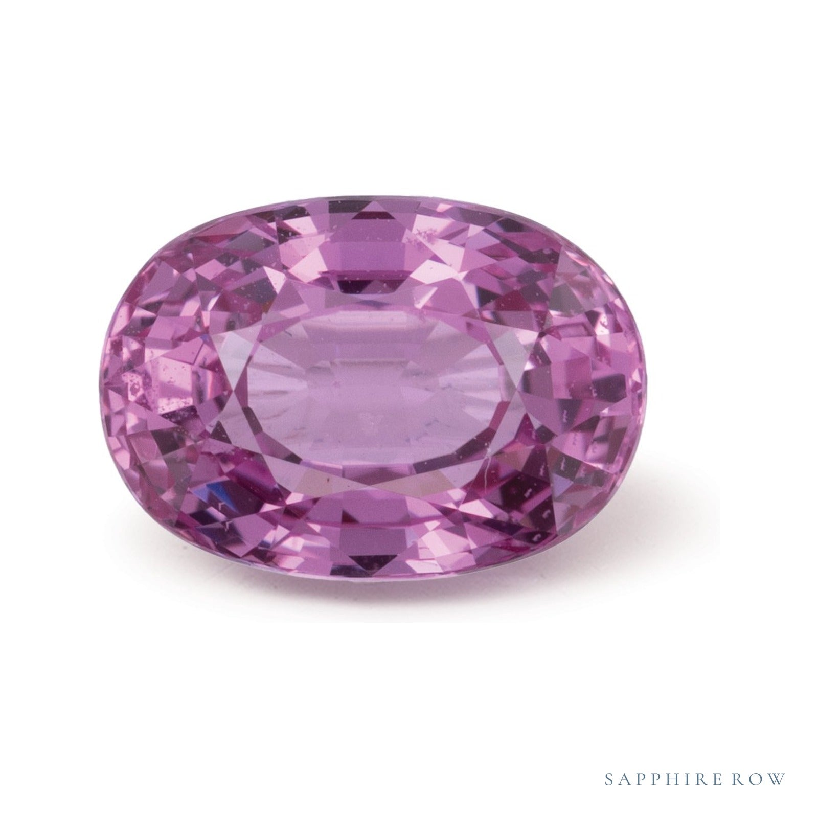 2.34 ct natural pink sapphire from Sri Lanka, oval cut | Sapphire Row · cut4