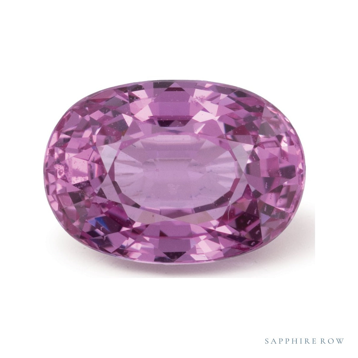 2.34 ct natural pink sapphire from Sri Lanka, oval cut | Sapphire Row · cut7