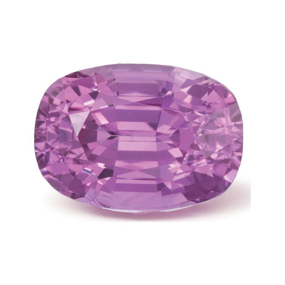 2.34 ct natural pink sapphire from Sri Lanka, antique cushion cut | Sapphire Row · cut7