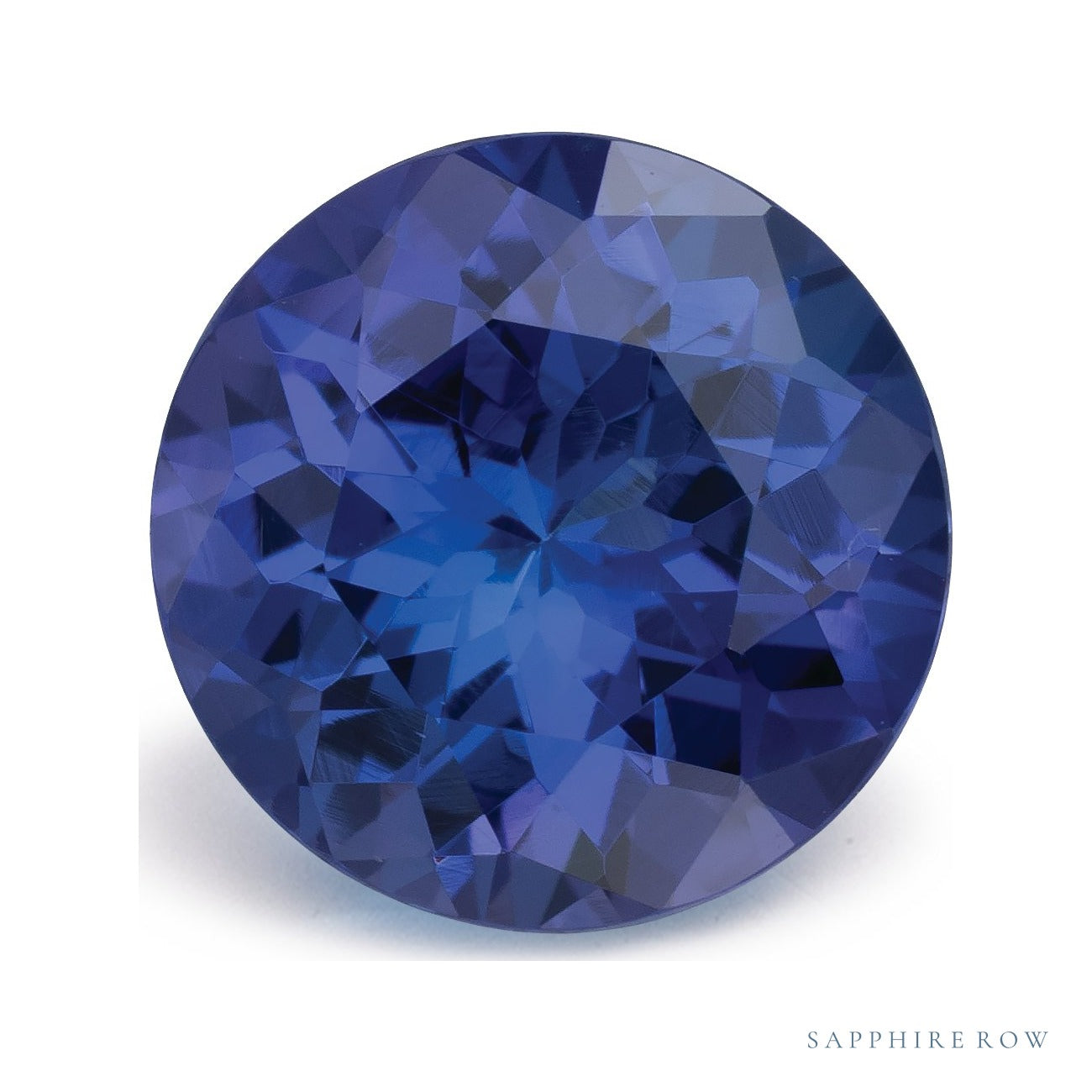 2.33 ct natural blue tanzanite, round cut | Sapphire Row · cut7